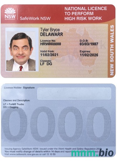 NOWA POŁUDNIOWA WALIA licencja narodowa